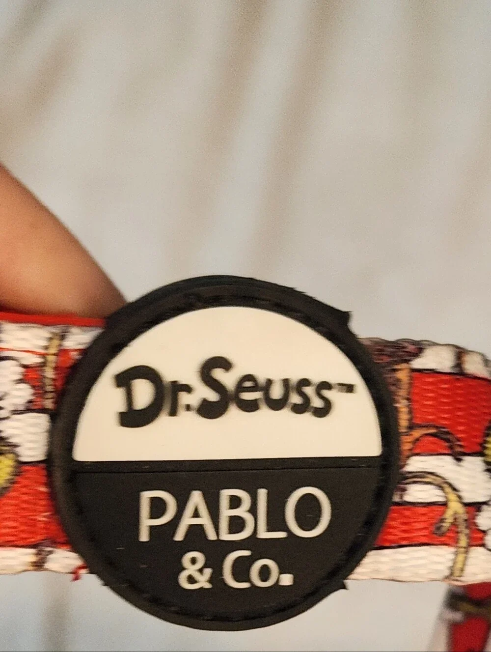 Dr. Seuss Red Cartoon Logo Leash